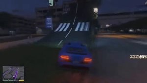 Топ 10 Трюков в GTA 5 Часть 2.  Я делал трюки на синей машине !!