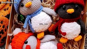 Амигуруми: схема Пингвин. Игрушки вязаные крючком - Free crochet patterns.