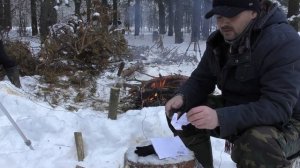 Нож Бастардо от Суприма. Рубилово в лесу.