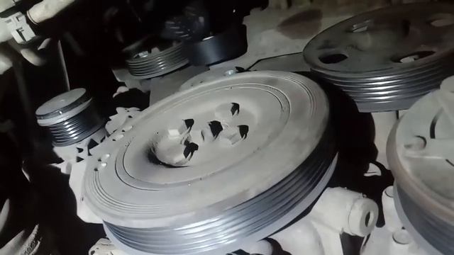 Fiat Doblo, замена сервисного ремня(ремень генератора и гур)