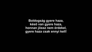 Cserháti Zsuzsa - Boldogság gyere haza (dalszöveg - lyrics video)