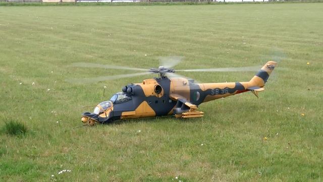 STUNNING GIANT RC MIL MI-24  SUPERHIND SCALE MODEL TURBINE RUSSIAN HELICOPTER FLIGHT DEMO PART 1 смотреть онлайн