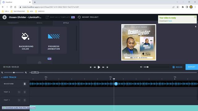 How to Make Audiogram for Podcast or Music Promotion - FREE