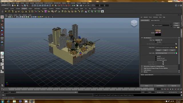 Minecraft .OBJ to Autodesk Maya смотреть онлайн