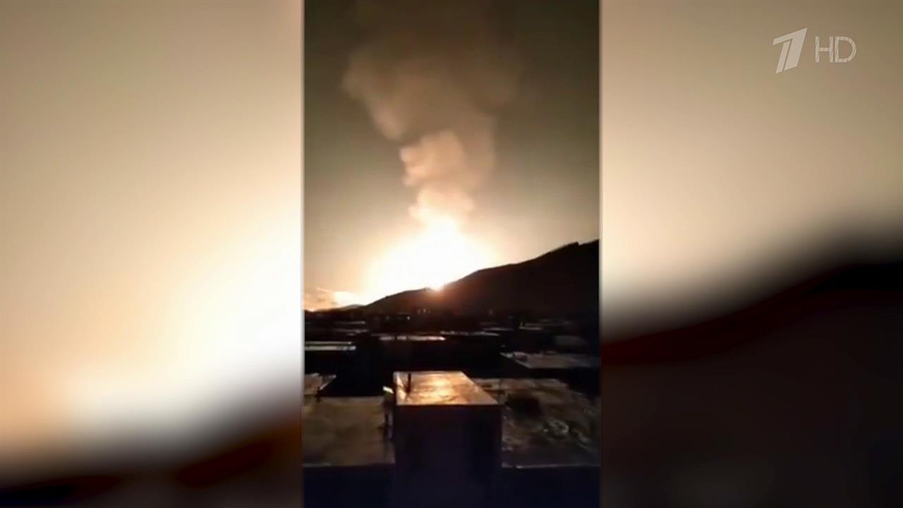 Взрывы на газопроводе в Иране: столбы пламени видны за несколько километров