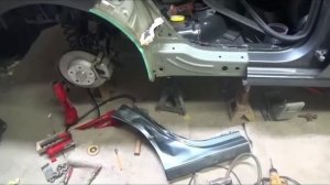 VOLKSWAGEN PASSAT 2015 РЕМОНТ ЗАДНЕЙ АРКИ ДОЛГОСТРОЙ