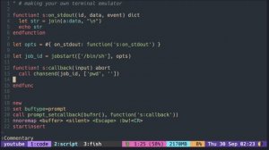 Vimscript Tutorial: Making Terminal Emulator ( part 1 )