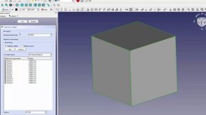 FreeCad Пустотелый куб