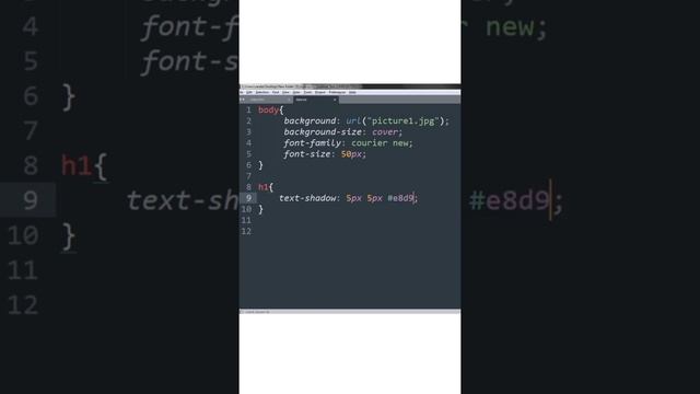 TEXT-SHADOW PROPERTY in HTML and CSS