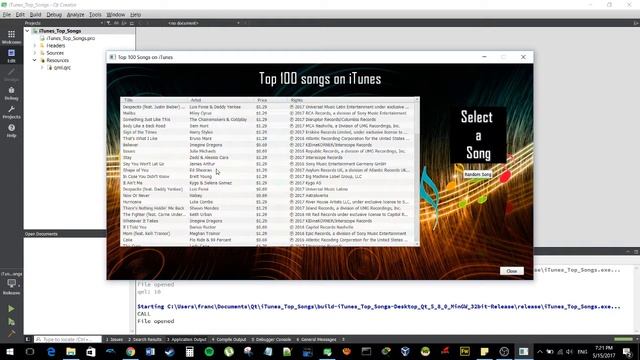 iTunes Top 100 Songs Program built with Qt Framework (C++ & QML) смотреть онлайн