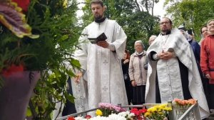 Протоиерей Валентин Амфитеатров. Панихида. Ваганьковское кладбище.