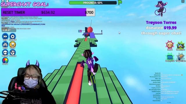 Attempting a WORLD RECORD in Roblox Obby On A Bike ? смотреть онлайн