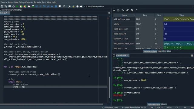 Q-Learning (Reinforcement Learning) in python from scratch: part 2 เขียน Q learning ใน python จาก 0 смотреть онлайн