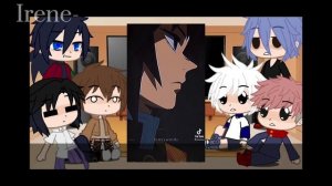 Anime character's react to each other || Aot- Eren, Kny- Tomioka || 2/3 || russ??eng?? || by Irene