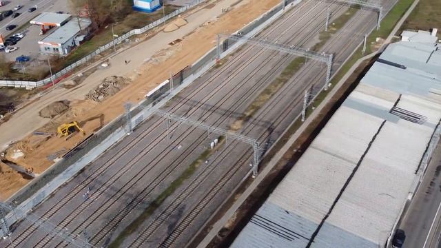 Строительство Северо-Восточной и Северо-Западной хорды. Станция метро и МЦК Владыкино. смотреть онлайн