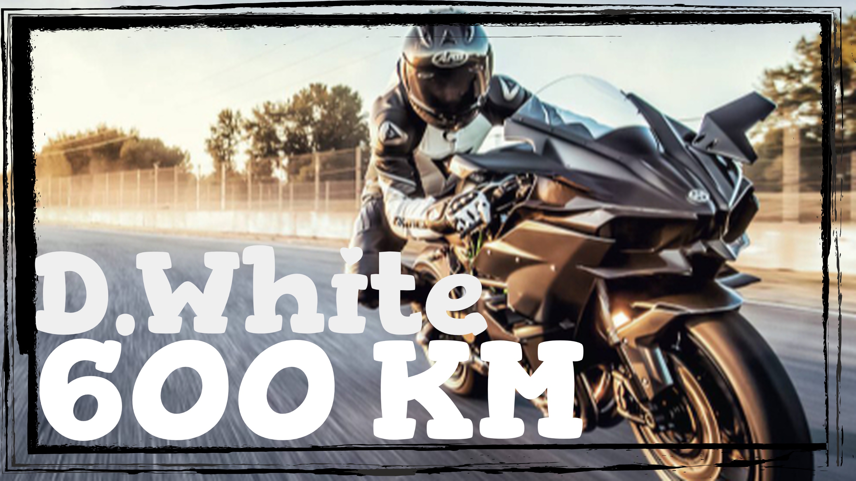 D.White - 600 KM (Extended Version Euro Dance). Extreme bike race, Moto freestyle, Motorbike drift
