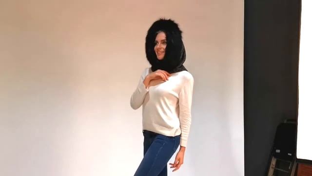 Снуд с меховой опушкой Коричневый меланж с черным мехом от Animal-hoods.ru смотреть онлайн