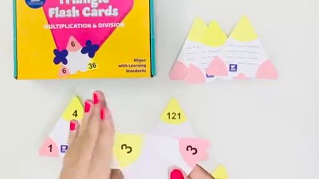 Triangle Flash Cards for Multiplication and Division for Kids - Educational Toys / Games India 2021