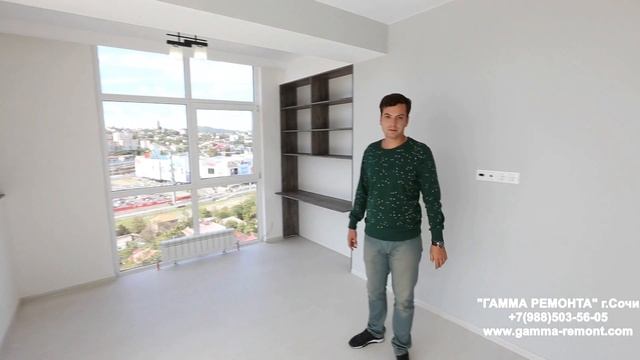 Ремонт квартиры в Сочи 58 м2 в светлых тонах! Ремонт квартир в Сочи под ключ! Гамма Ремонта.