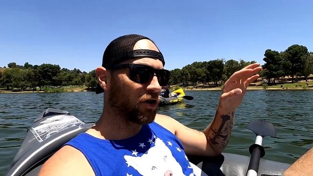 Taking An Inflatable Kayak Out || Intex Explorer K2 смотреть онлайн