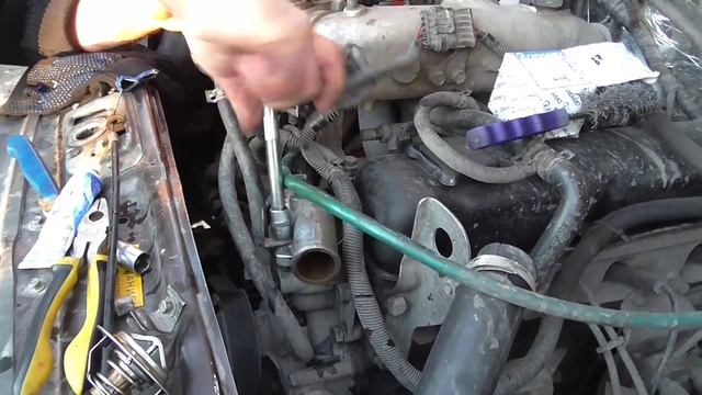Как заменить термостат на газели 421 двигатель часть 2 смотреть онлайн