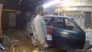 Приварили полотно крыши на Лада Приора. Проклейка усилителей крыши.Лада Приора перевёртыш.