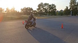 Gymkhana GP 2023 stage 2 / Babushkin Honda CB400SF / heat 1