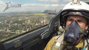 Миг-29. Видео из кабины пилота во время парада