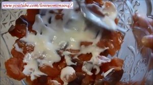 Салат из копченной красной рыбы. .Закуски к новому году