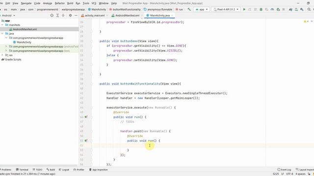How to show progressbar/ image while waiting for function (INET/ IP addr) to finish in Android App? смотреть онлайн