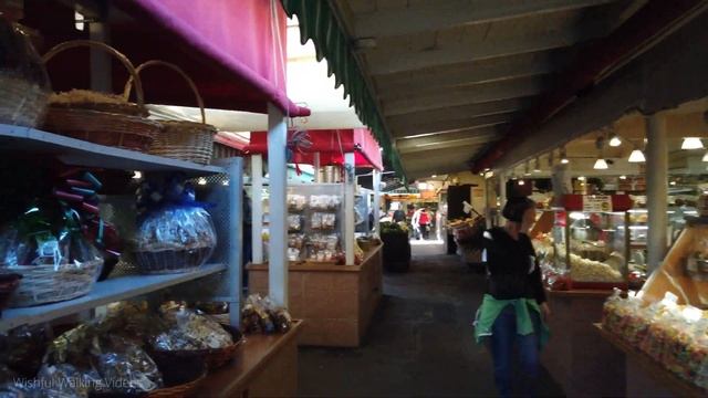 Original Farmers Market & The Grove | Los Angeles Walking Tour | 4k Ultra HD | ? Binaural Sound смотреть онлайн