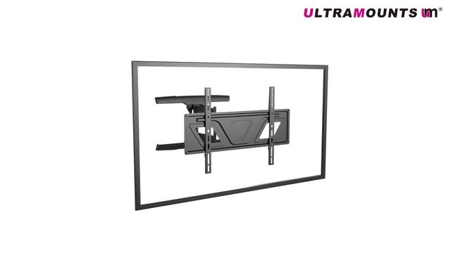 UltraMounts UM910. Установка телевизора с помощью наклонно-поворотного кронштейна UM910 смотреть онлайн