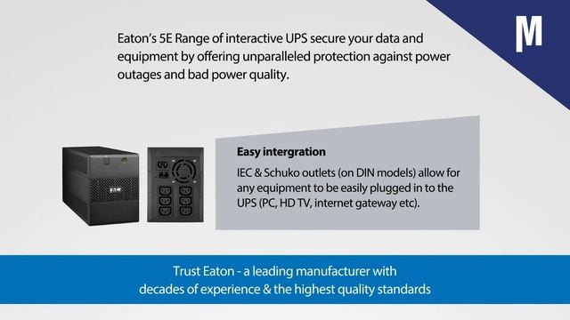 Eaton - The 5E Essential Line Interactive UPS смотреть онлайн