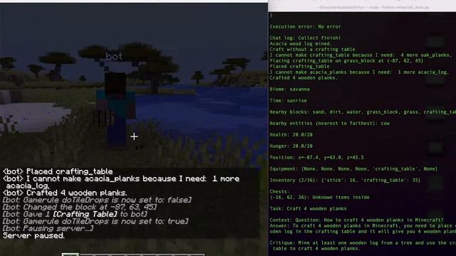 Voyager's life: Minecraft AI Bot powered by GPT4