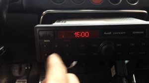 Разблокировка магнитолы Audi Concert