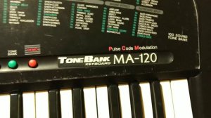 Casio MA-120 ToneBank Keyboard Demo Song