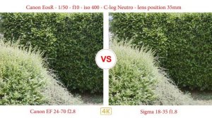 Canon EF 24-70 f2.8 vs Sigma 18-35 f1.8 dc (EosR)