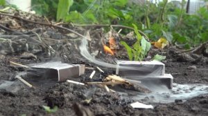 Что будет если поджечь целый коробок спичек