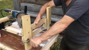 Безопасный станок для пилки кирпича на основе болгарки