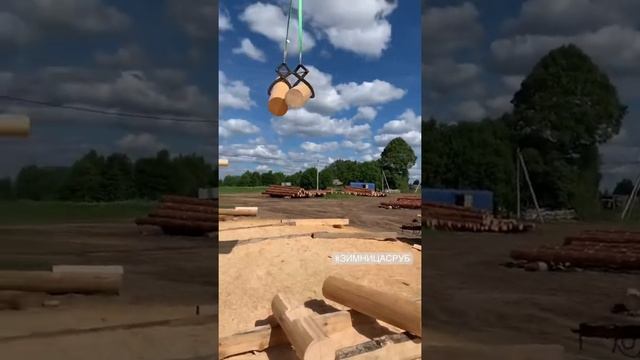 Рубим срубы с настроением! Дома из бревна от производителя. #срубы #дома из бревна смотреть онлайн