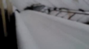 Жёсткое падение на санной трассе