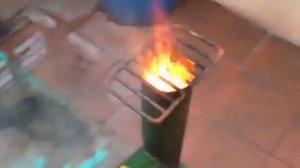 РАКЕТНАЯ МИНИ ПЕЧКА из трубы