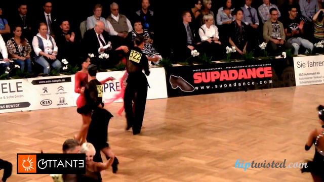 Jan Dvoracek - Malika Dzhumaeva, GOC Stuttgart 2014, WDSF Grand Slam latin, 3. round - samba