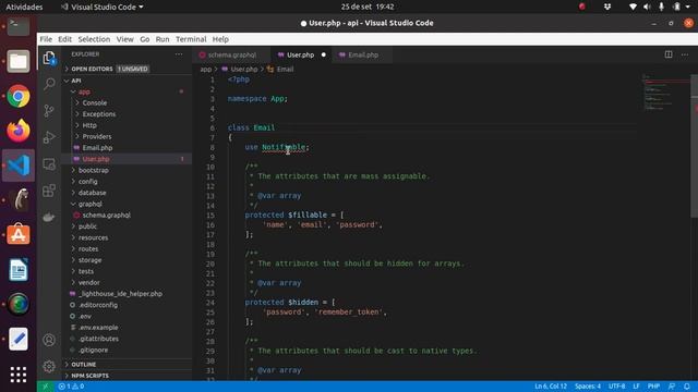 CRUD usando GraphQL + Lighthouse + Laravel + Postgres + JWT 09/25 Criando o Modelo смотреть онлайн