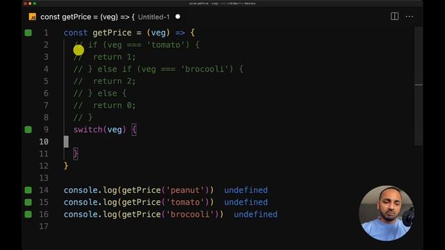 Section 4 (Javascript): Lesson 14 - Switch