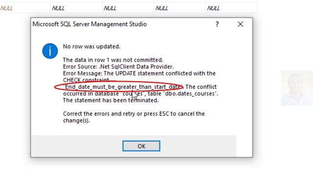 How to add a constraint for Check end date greater than start date and remove it in SQL Server