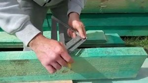 Запил угловой балки перекрытия по стропильную конструкцию