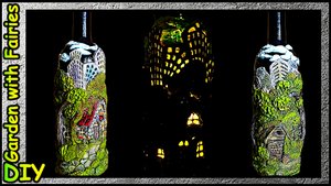 Bottle Art. Сказочный пейзаж на бутылке - мастер-класс