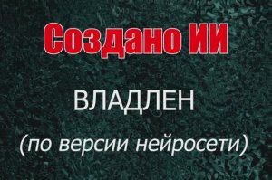 Мужчины с именем Владлен по версии нейросети
