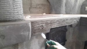 Мастер класс - текстура дерева - арт бетон!